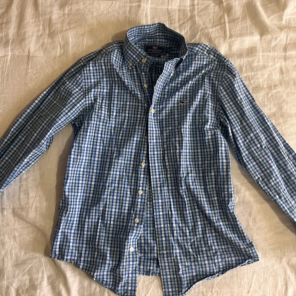 Long sleeve pattered vineyard vines button up